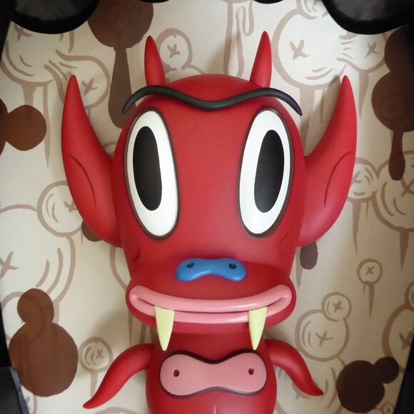 NEW 2006 7.5” LE #12/500 HOT CHA CHA CHA RED DEVIL DEMON DESIGNER VINYL FIGURE - Picture 8 of 11